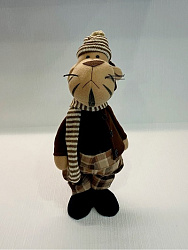 Новогодняя мягкая декоративная игрушка "Тигренок" 42 см