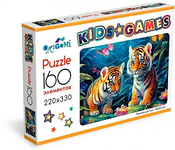 Kids Games. Пазл. 160 Эл. Тигрята. 08558