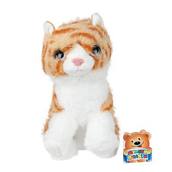 404872 Игрушка мягкая кошка рыжая 22 см, без чипа, в пакете "МУЛЬТИ-ПУЛЬТИ" в кор.24шт
