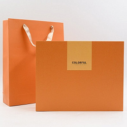 Ежедневник А5 120л МОНТЕ ОРАНЖЕВЫЙ ЩЕРБЕТ ручка+термос в подар.упак. арт.17300 (1/16шт)