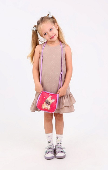 Сумка детская «Собачка» из эко-кожи, на ремешке, 17х12х5 см