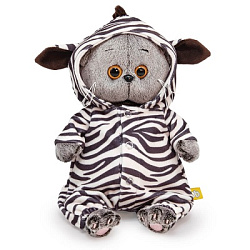 BB-114 Игрушка Кот Басик baby в комбинезоне "Зебра"