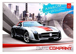 Альбом для рисования А4 32л.  скреп., мелов. обл.,офсет