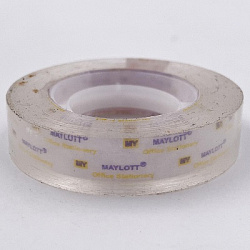 Лента клейкая MAYLOTT 12*33мм крист.цена за 1шт! арт.4860 (10/600шт)