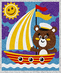 Набор для творчества. Песочная фреска "Морское путешествие" (7 цветов, 188х217 мм) арт.04323