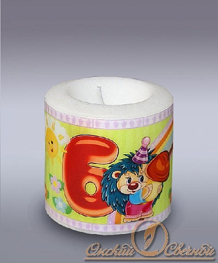 свеча фонарик с днем  рождения 6