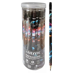 Карандаш ч/гр " deVente " Triolino Turbo Galaxy HB с ластиком, трехгранный, деревянный, цвет корпуса