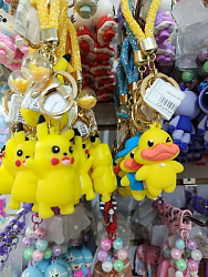 Брелок винил+бусы