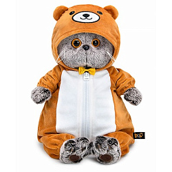 Ks22-298 Игрушка Кот Басик в кигуруми "Медвежонок"