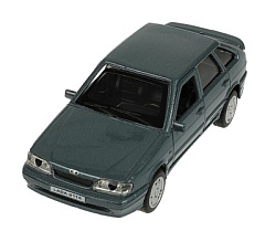 360180 Машина металл LADA -2114 "SAMARA" 12 см, двер, баг, ин, мокрый асфальт, кор. Технопарк в кор.