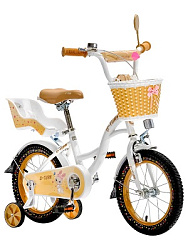 Велосипед двухколёсный ФАНТАЗИЯ. Бежевый. Колёса 14 дюймов (арт. ВЛ-2818)