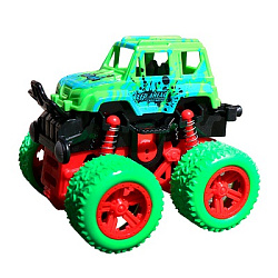 Спортивный трюковой внедорожник 4WD,инерция, 9*8,5*8,5 в кор., зеленый