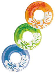 18624   Круг надув. Цветной, 91 см, в ассорт., от 9 лет в пак. (боится холода) в кор.24шт