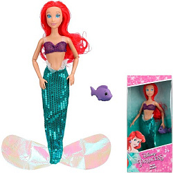 Кукла 29 см, Ариэль, руки и ноги сгибаются, питомец в наб., в кор. КАРАПУЗ в кор.24шт