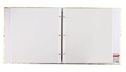 Фотоальбом BRAUBERG свадебный, 20 магнитных листов 30*32см, под фактурную кожу, золотистый, 391127