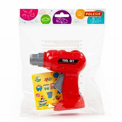 Шуруповёрт №1 игрушечный (красный) (в пакете)