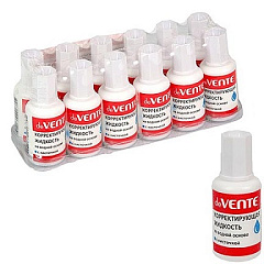 Корректирующая жидкость " deVente " 20мл с кисточкой, на водной основе, морозоустойчивая, быстросохн