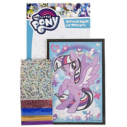 247644   НАБОР Д/ТВОРЧЕСТВА "MULTIART" АППЛИКАЦИЯ ФОЛЬГА. MY LITTLE PONY В ПАК. В ДИСПЛЕЕ УП-24ШТ в 