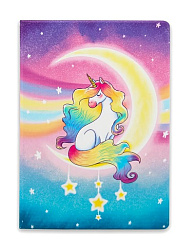 Обложка для паспорта " Миленд " Единорог на луне, 130*95мм, ПВХ, slim