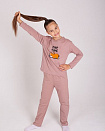 TAKRO, ПИЖАМА для девочки M1175KLFR-10/12 (кофейный), 12/152