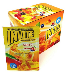 Растворимый напиток ИНВАЙТ Invite Манго (INV006) 9г*8*24 шт