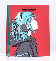 Пакет подарочный "Меломан"  18 х 22,3 х 10 см 9939075