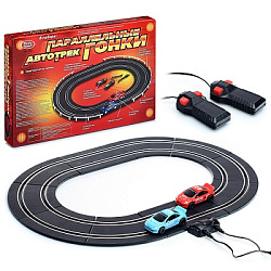 0807               Автотрек "Параллельные гонки". Размер: 39х25 см.