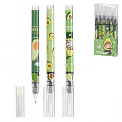 Роллер " Basir " Авокадо 0,5мм черный, цветной корпус с рисунком