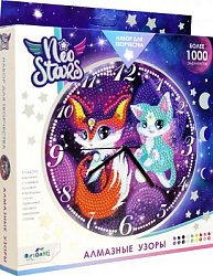 Neo Stars. Алмазные узоры. Часы. Космические животные. Арт.07267