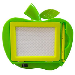 Доска " KWELT " Волшебный экран 13*10см Яблоко, в наборе: ручка для экрана, цвет- ассорти (без возмо