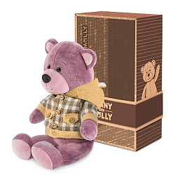 Мягкие Игрушки Мягкая Игрушка Ronny&Molly, Мишка Ронни в Клетчатой Толстовке, 21 см, в Коробке
