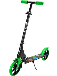 Самокат 2-х колесный CRUISE (колеса PU 200мм, 85*11*79-103см, до 100кг) черно-зеленый (Арт СМК-9940)