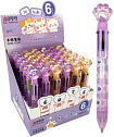 Ручка шар.авт. 6цв ЛАПКА арт.15247 (1/36/864шт)