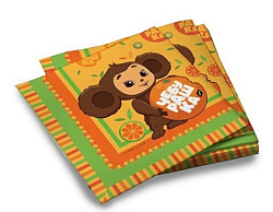 Сервировочные салфетки, Чебурашка, 33*33 см, 20 шт.