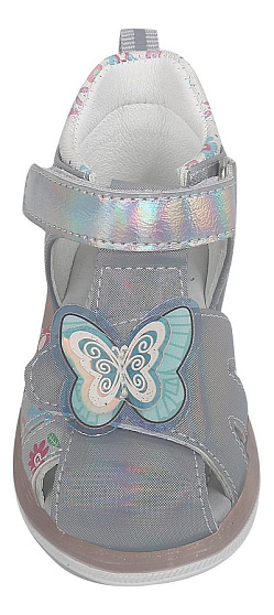 9839-F Сандалии 18-22 р.р Серебряный разм.22