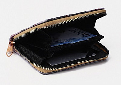 Кошелёк на молнии, цвет серый