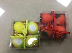 Свечи - Фрукты 4шт в упак