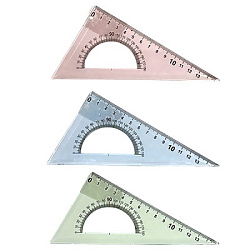 Треугольник " KWELT " 30*60 град 15см с транспортиром, ассорти (без возможности выбора цвета)