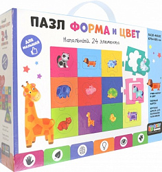 Baby Games. Пазл 24 эл. Форма и цвет. 08199