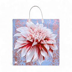 Пакет "Георгин", полиэтиленовый с пластиковой ручкой, 35х35 см, 100 мкм 10554858