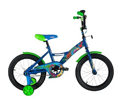 Вело.дет.14" динозаврики gw-тип, страх.кол,звонок,покр.полу-слик 2,4" Mustang в кор.1шт