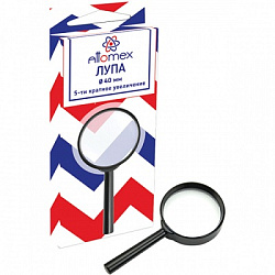 Лупа " Attomex " d=40мм, кратность увеличения 5, картонная упаковка, европодвес