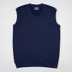 Жилет из плотного трикотажа (темно-синий)