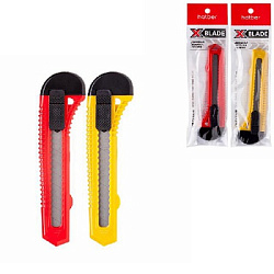 Нож канцелярский " Hatber " X-Blade push-lock 18мм, с механической системой фиксации лезвия push-loc