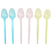 Ложки пластиковые, набор 6 шт, цвета МИКС   4132538