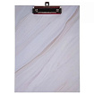 Планшет " Hatber " А4 Белый мрамор с металлическим зажимом, матовый ламинированный картон