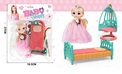 326-N22            Кукла с аксессуарами. Размер упак:27х19см