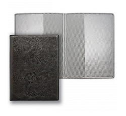 Обложка для паспорта " ДПС " черная 188*134мм ПВХ