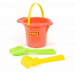 Набор №148: ведро малое с носиком, совок №2, грабельки №2