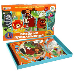Весёлые приключения. Союзмультфильм. Настольная игра-ходилка. 217х330х27 мм. Умные игры в кор.14шт